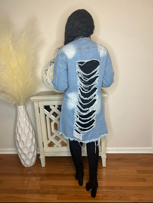 Distressed Denim Jacket